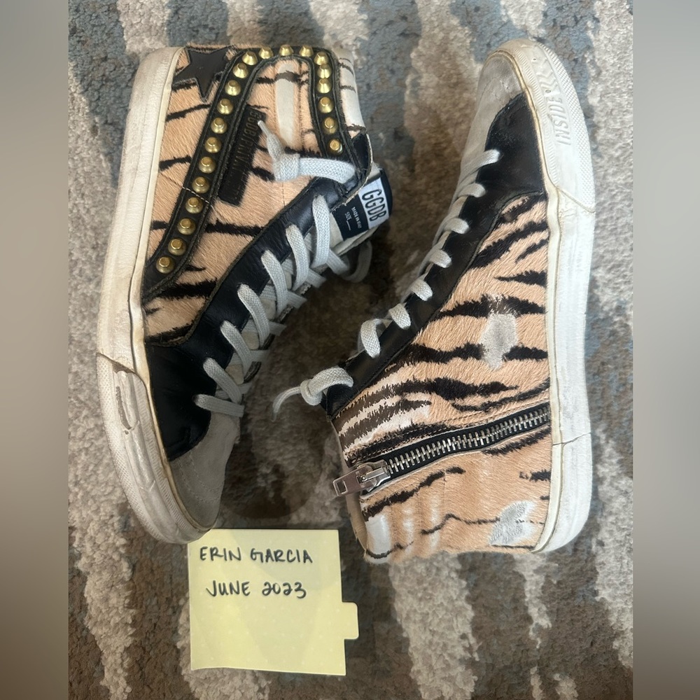 Intermix Private Edition Studded Tiger Stripe Sli… - image 3